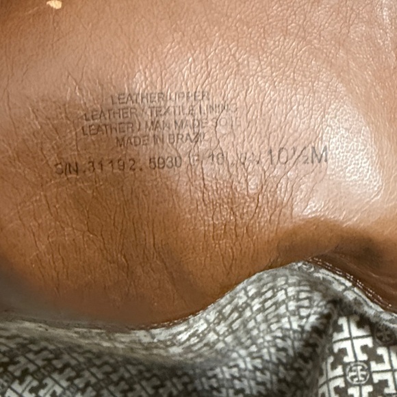 Tory Burch Jolie Riding Boot Size 10.5 Brown Leather - Picture 3 of 6